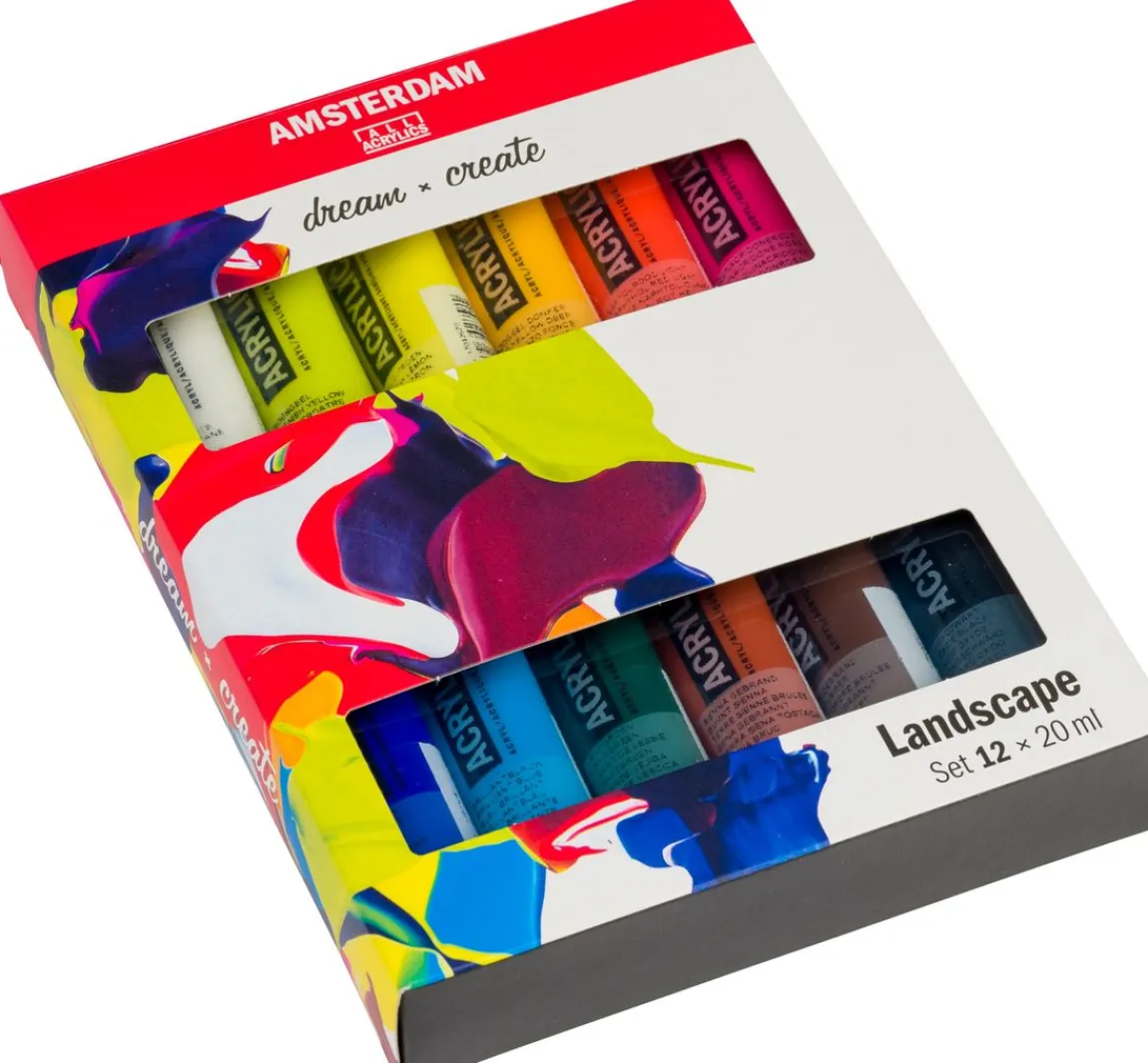 Discount AMSTERDAM Talens Acrylfarben-Set "Landschaft"