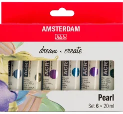 Hot AMSTERDAM Talens Acrylfarben-Set "Pearlescent"