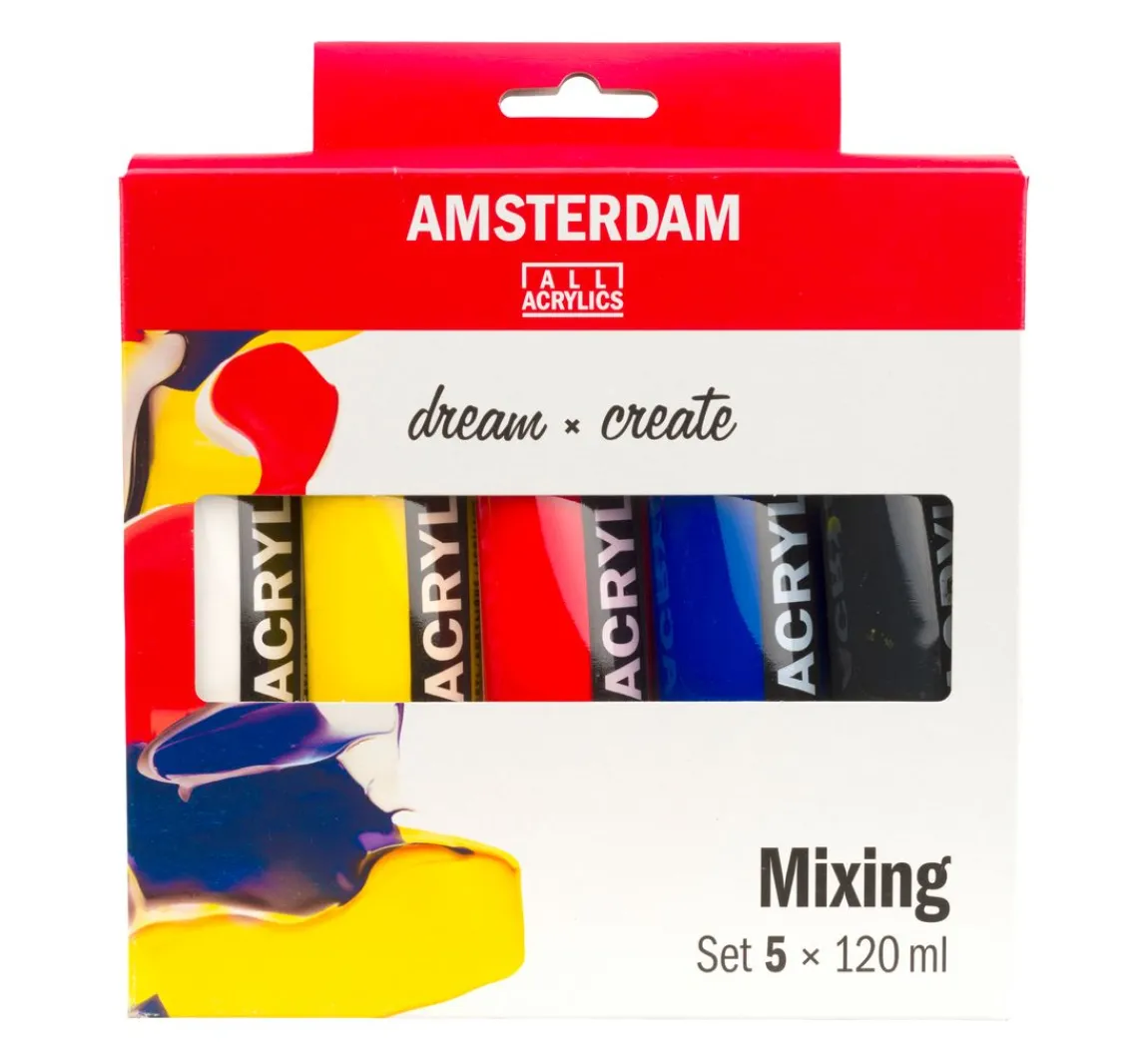 Sale AMSTERDAM Talens Acrylfarben-Set "Mix"