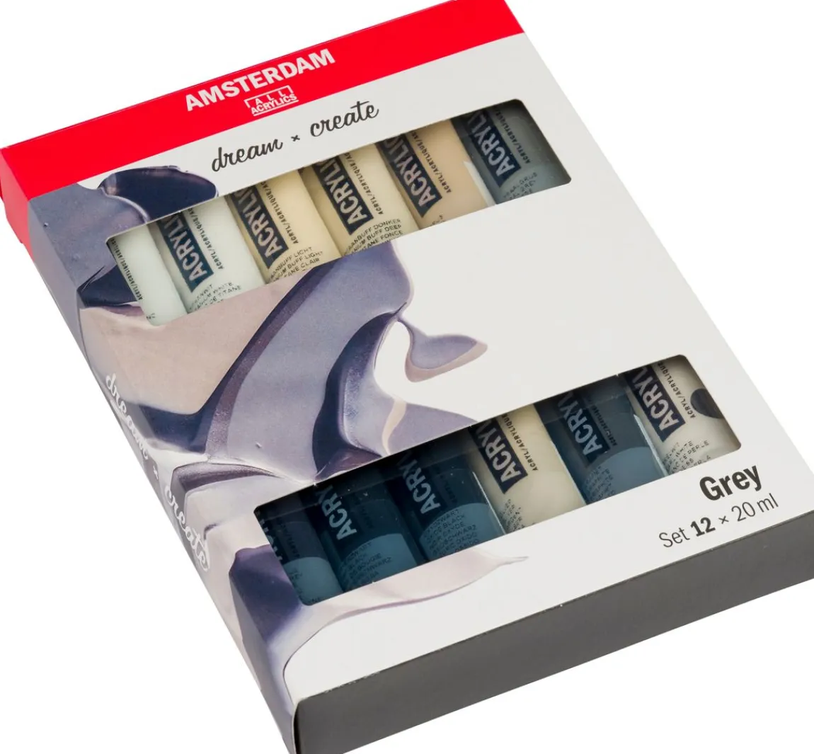 Outlet AMSTERDAM Talens Acrylfarben-Set "Grau"