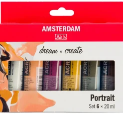 Hot AMSTERDAM Talens Acrylfarben-Set "Portrait"