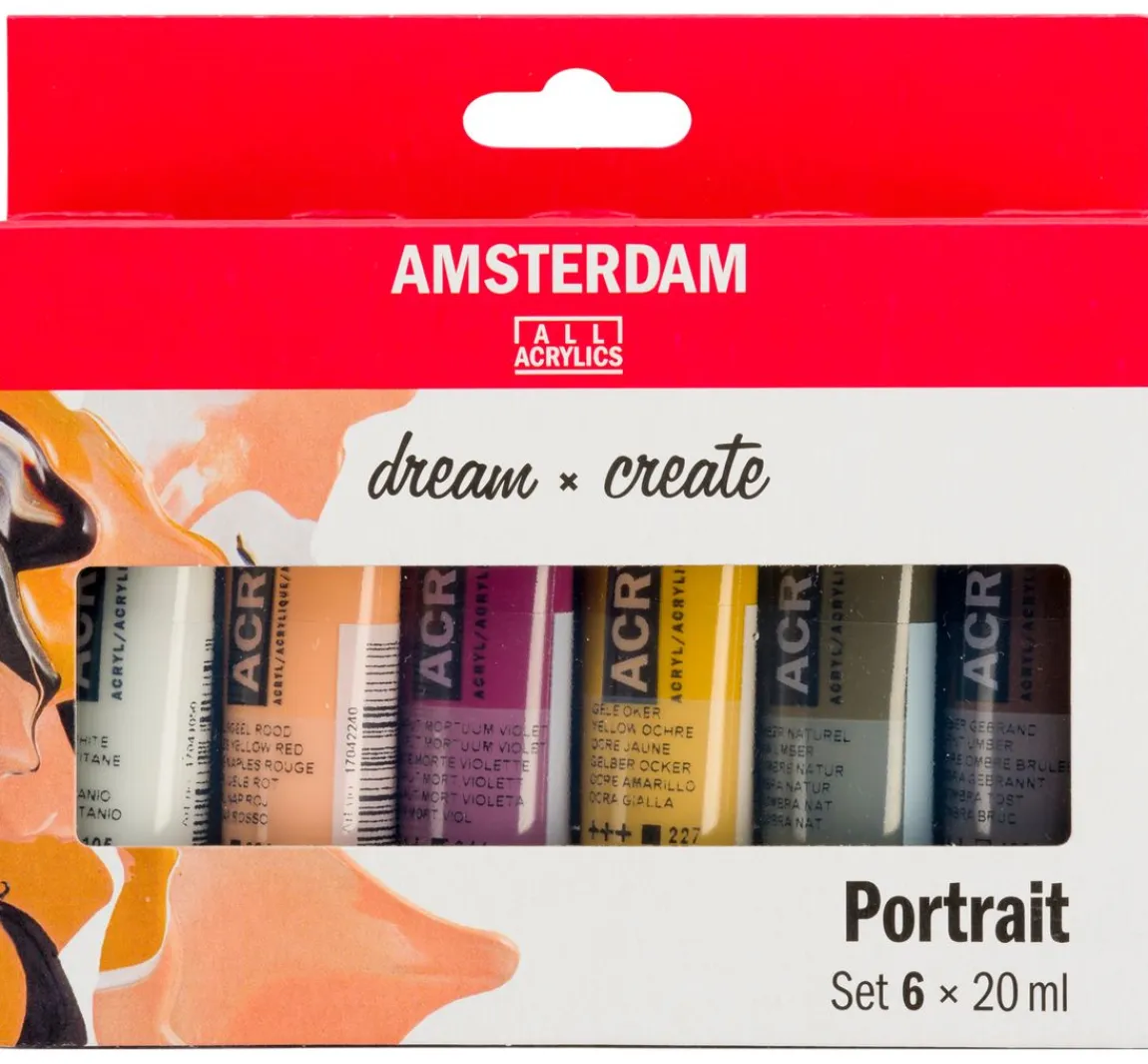 Hot AMSTERDAM Talens Acrylfarben-Set "Portrait"