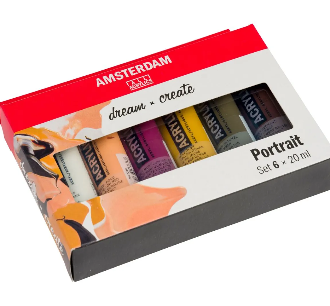 Hot AMSTERDAM Talens Acrylfarben-Set "Portrait"