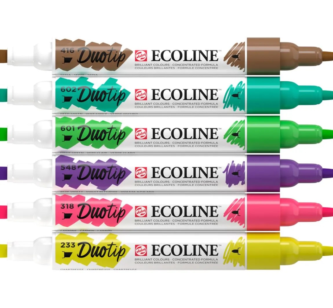 Clearance Talens Ecoline Duotip "Botanik-Set"