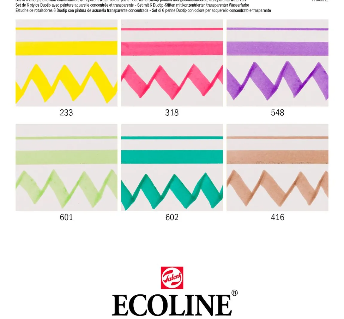 Clearance Talens Ecoline Duotip "Botanik-Set"