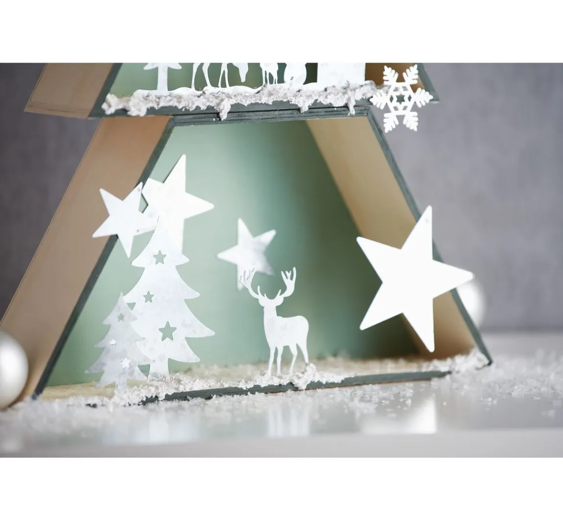 Hot Rico Design Tannenbaum Holzboxen-Set