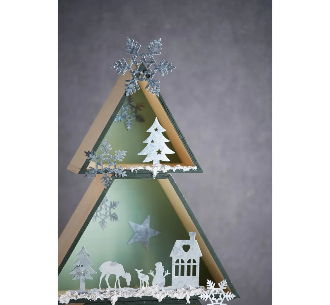Hot Rico Design Tannenbaum Holzboxen-Set