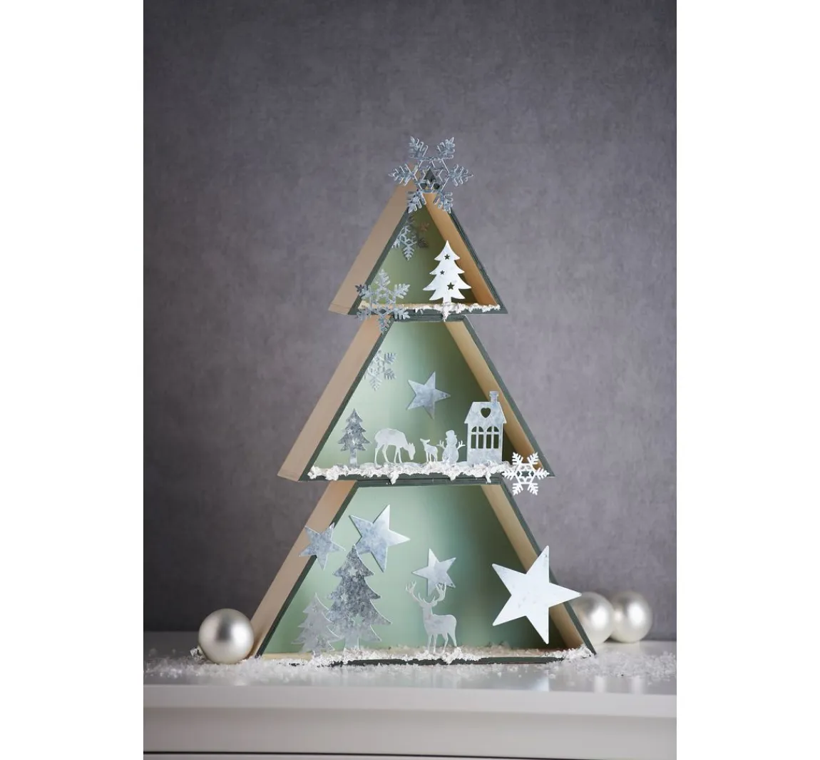 Hot Rico Design Tannenbaum Holzboxen-Set