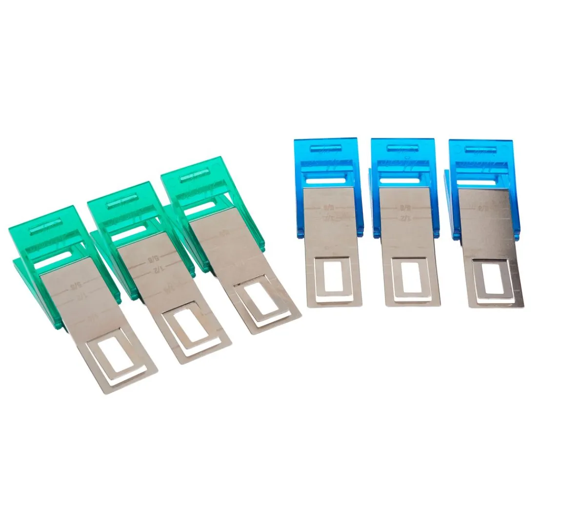 New Taylor Seville Stoffklammern Magic Clips, 6 Stück