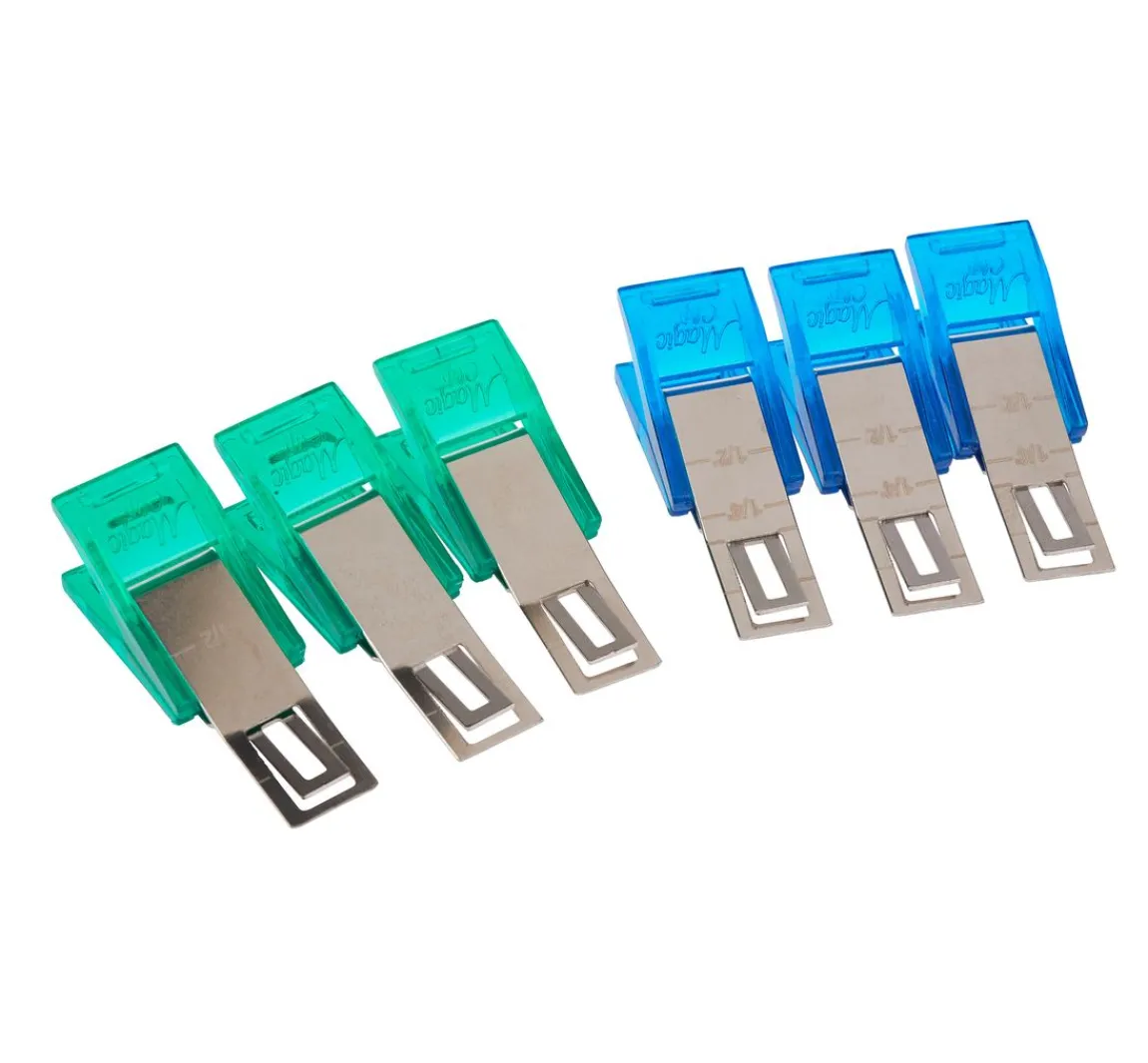 New Taylor Seville Stoffklammern Magic Clips, 6 Stück