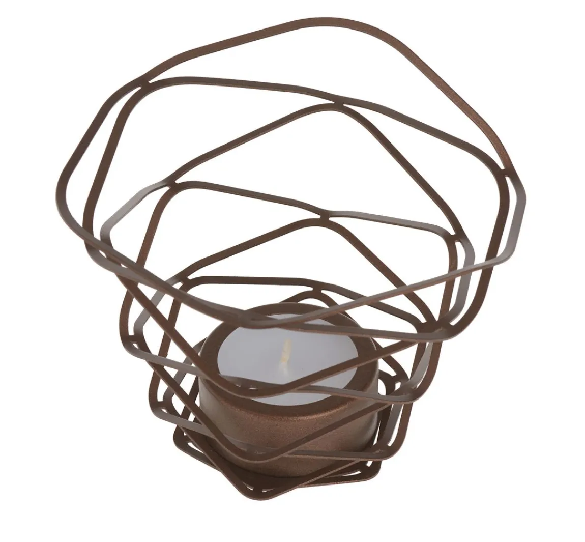 Clearance GLOREX Teelichthalter "Alu-Flex"