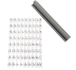 New creativ company Textur Stempel-Set "Buchstaben & Zahlen"