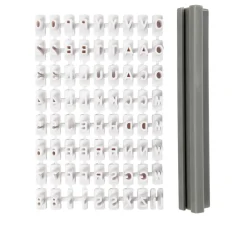 New creativ company Textur Stempel-Set "Buchstaben & Zahlen"