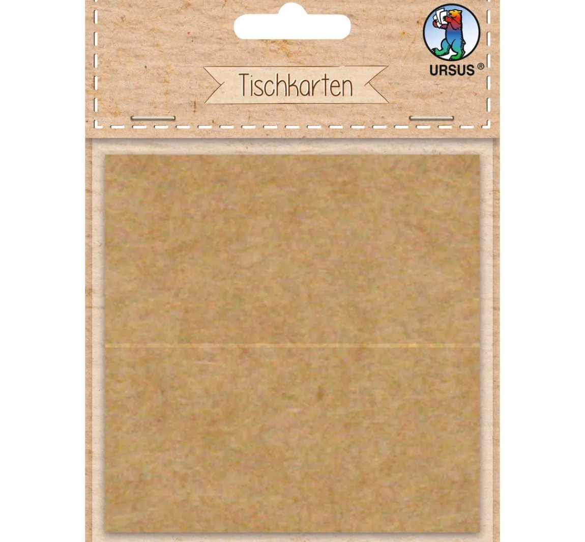 Hot URSUS Tischkarten "Kraftkarton"
