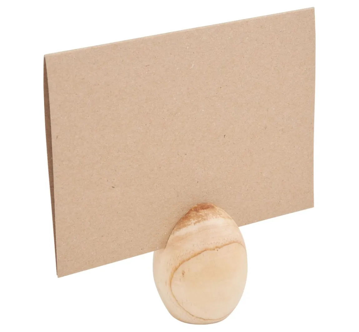 Outlet Rico Design Tischkartenhalter Holz-Ei