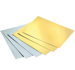 Clearance folia Tonpapier-Block Gold/Silber matt, DIN A4