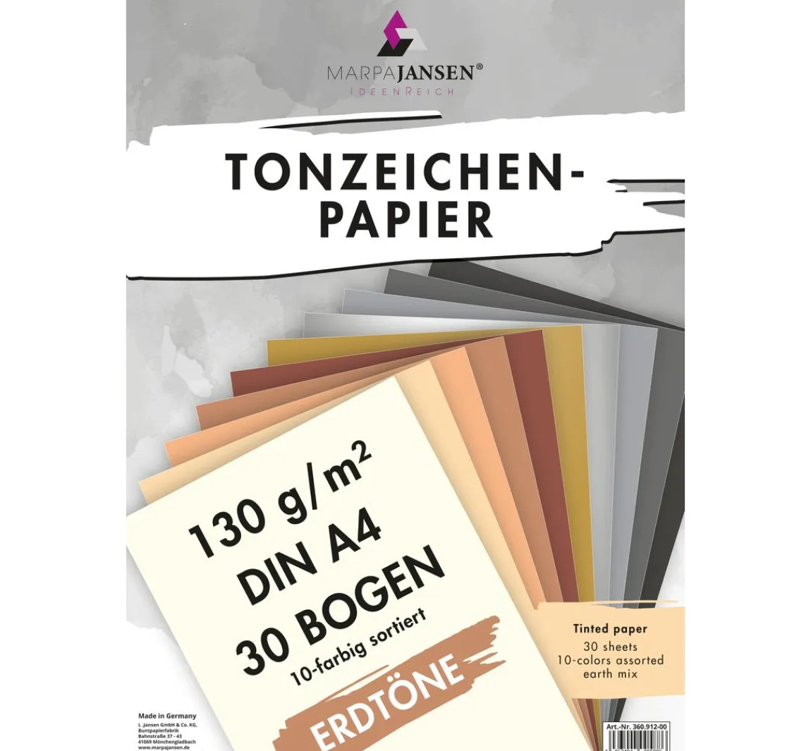 Sale MarpaJansen Tonpapier-Sortierung "Erdtöne"