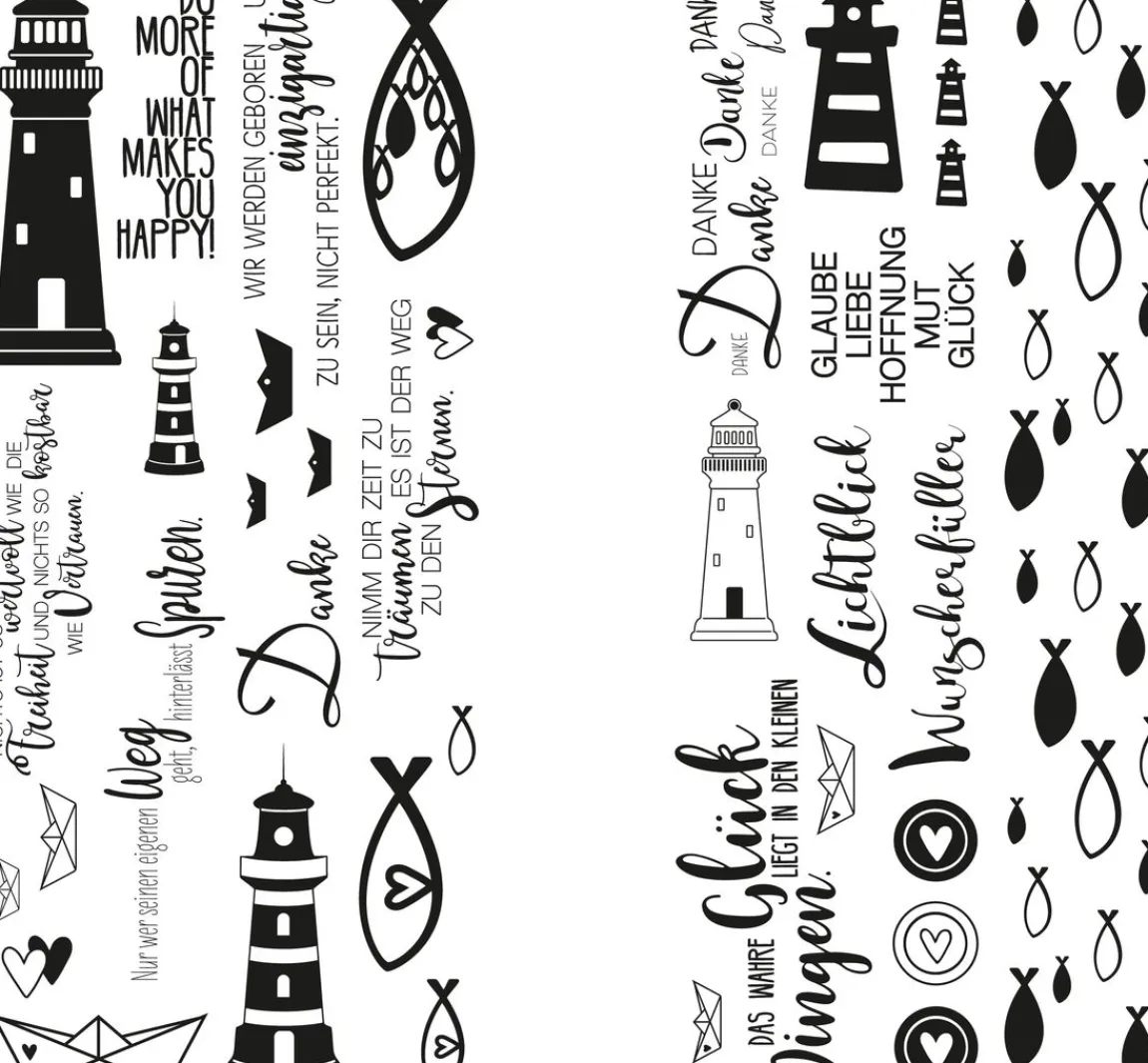 Rayher Transferfolie "Leuchtturm, Fische & Co"