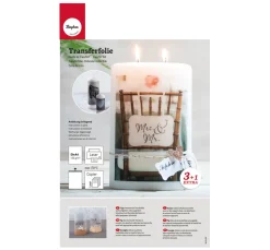 Clearance Rayher Transfer-/Wasserschiebefolie, 4 Blatt