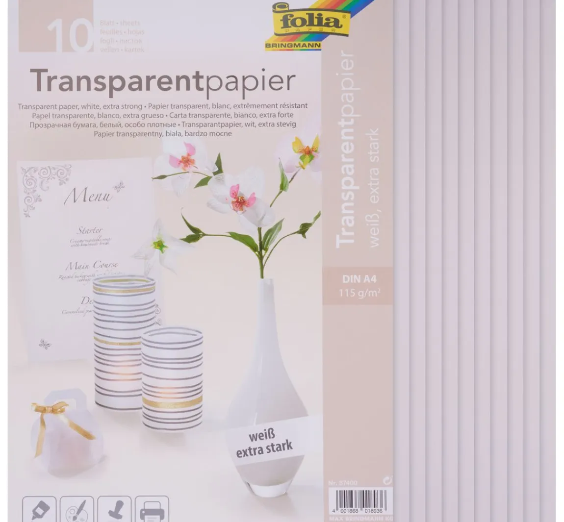 Online folia Transparentpapier, 10 Blatt