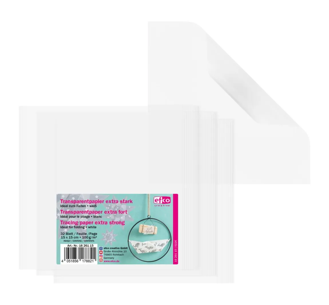 Online efco Transparentpapier zum Falten "Extra stark"