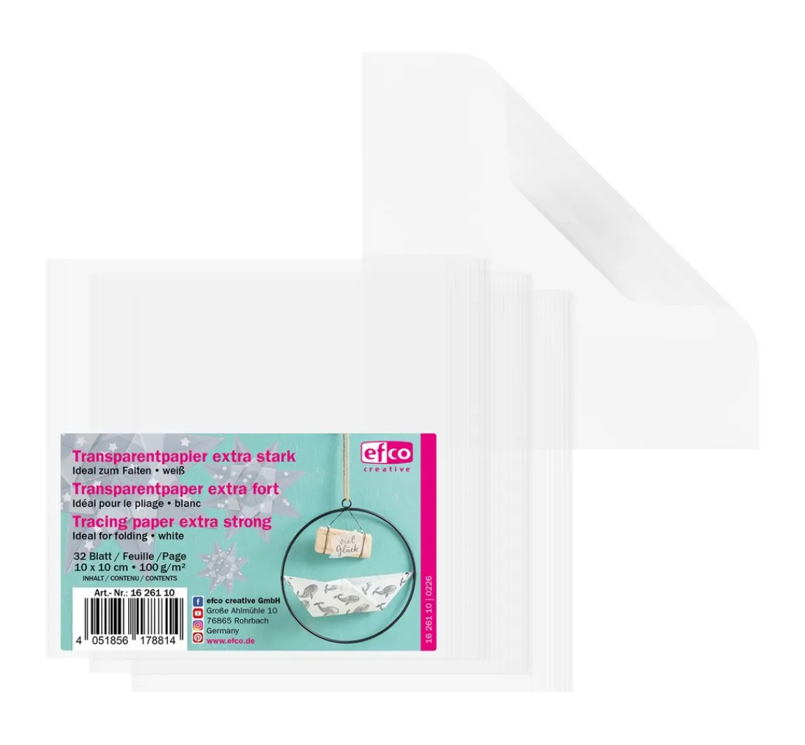 Online efco Transparentpapier zum Falten "Extra stark"