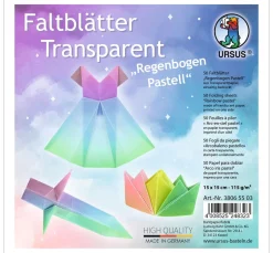 Discount URSUS Transparentpapier-Faltblätter "Regenbogen Pastell"