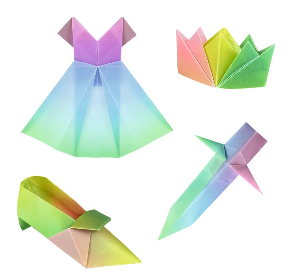 Discount URSUS Transparentpapier-Faltblätter "Regenbogen Pastell"