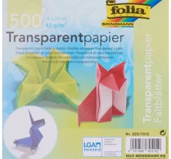 New folia Transparentpapier-Faltblätter