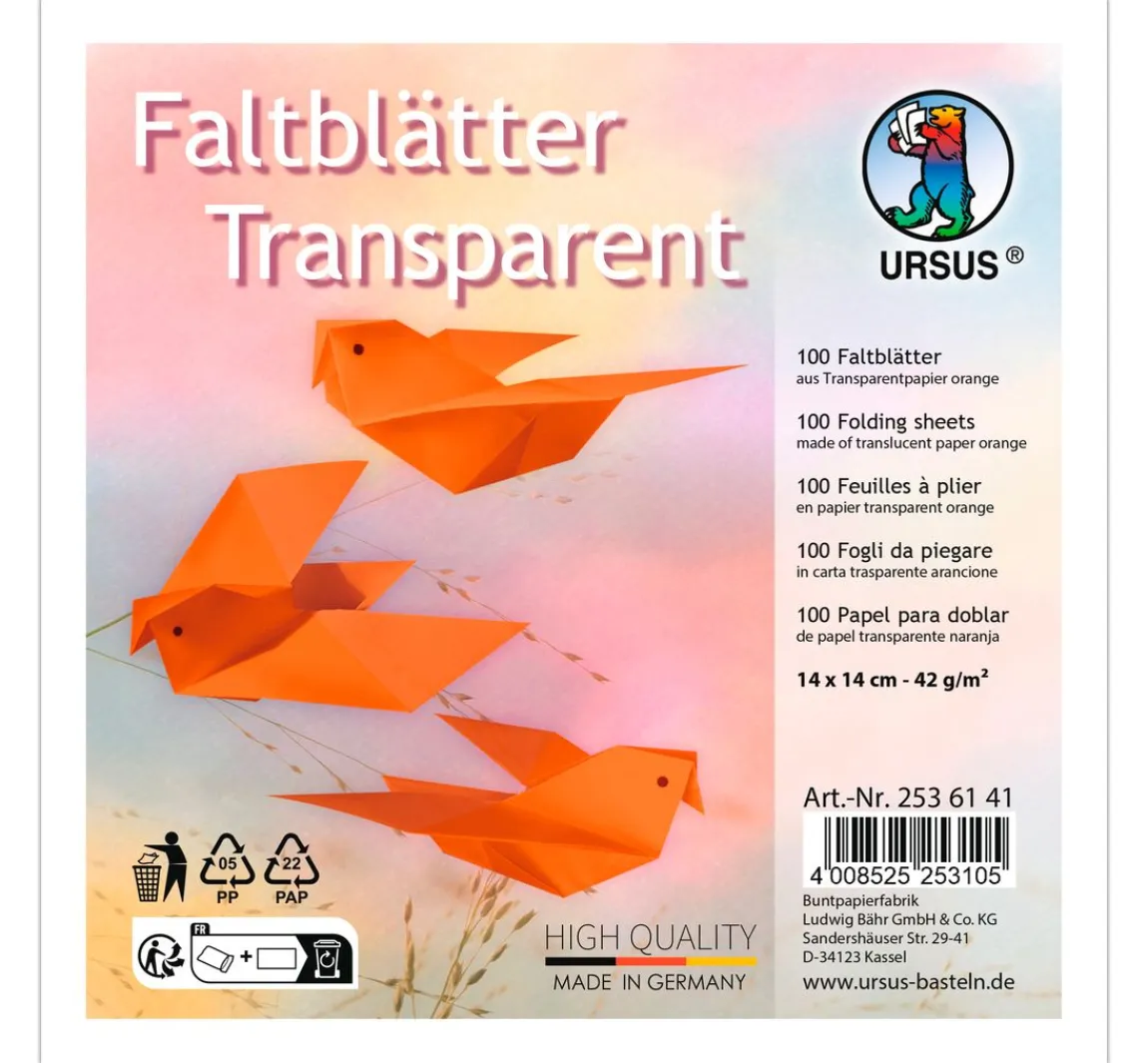 Discount URSUS Transparentpapier-Faltblätter