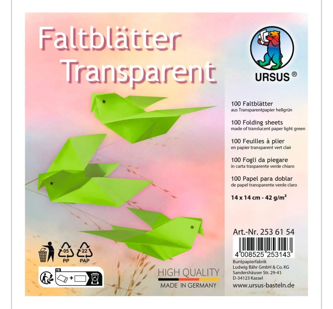 Discount URSUS Transparentpapier-Faltblätter