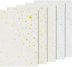 Online Heyda Transparentpapier-Set "Weihnachten" Gold/Silber