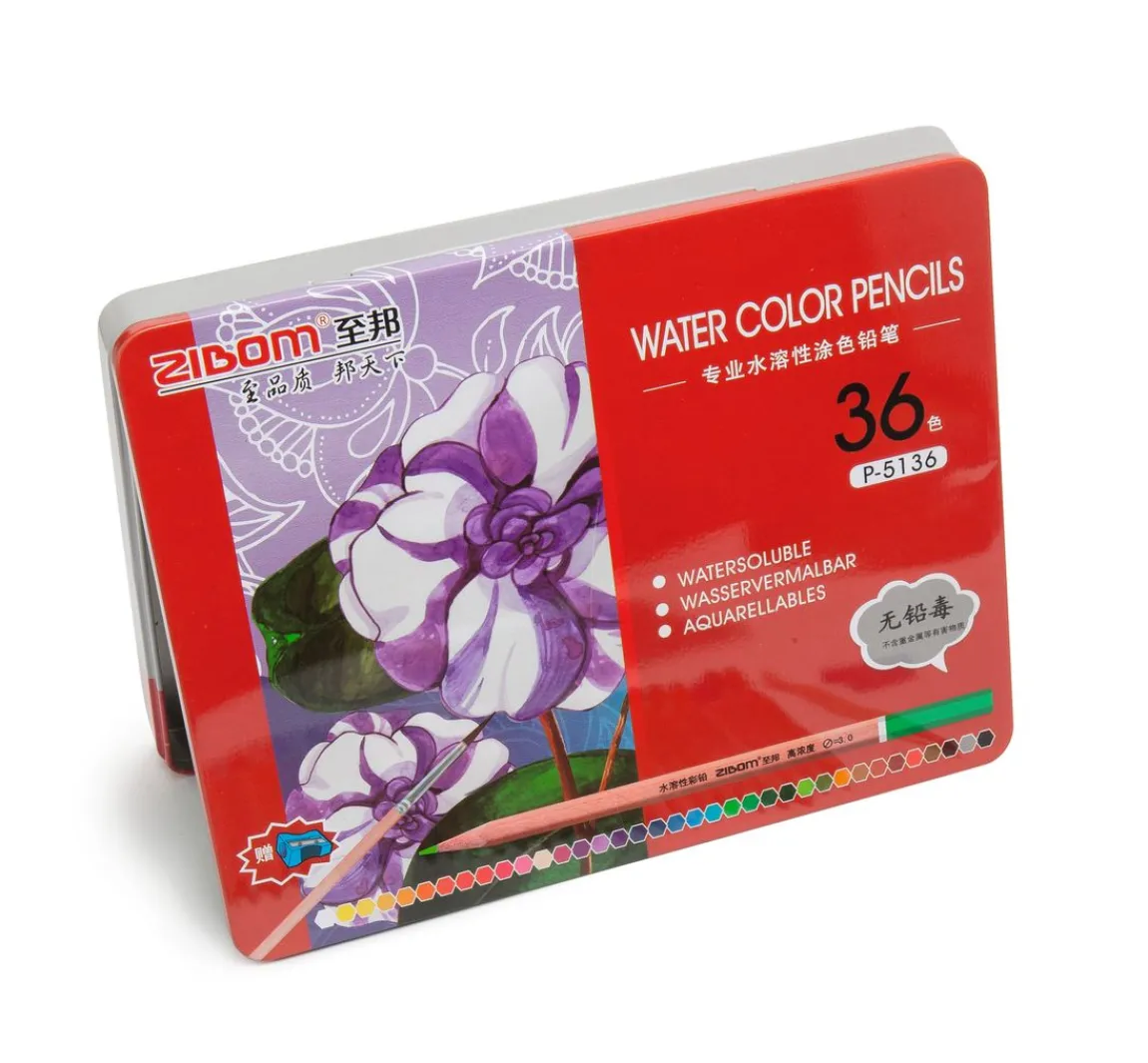 Hot VBS Aquarellstifte, 36 Farben, in Metallbox