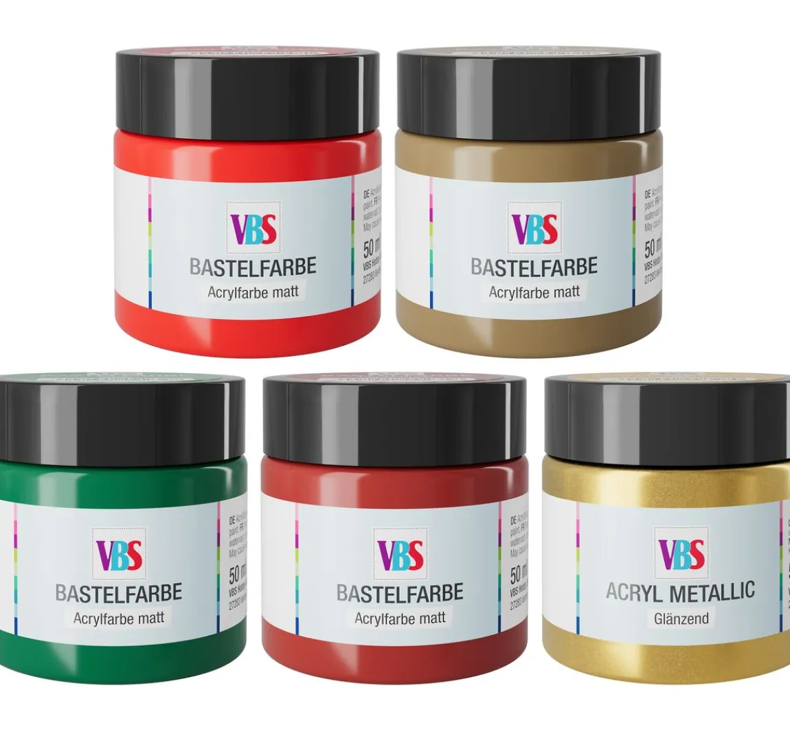 Best VBS Bastelfarben Set "X-mas"