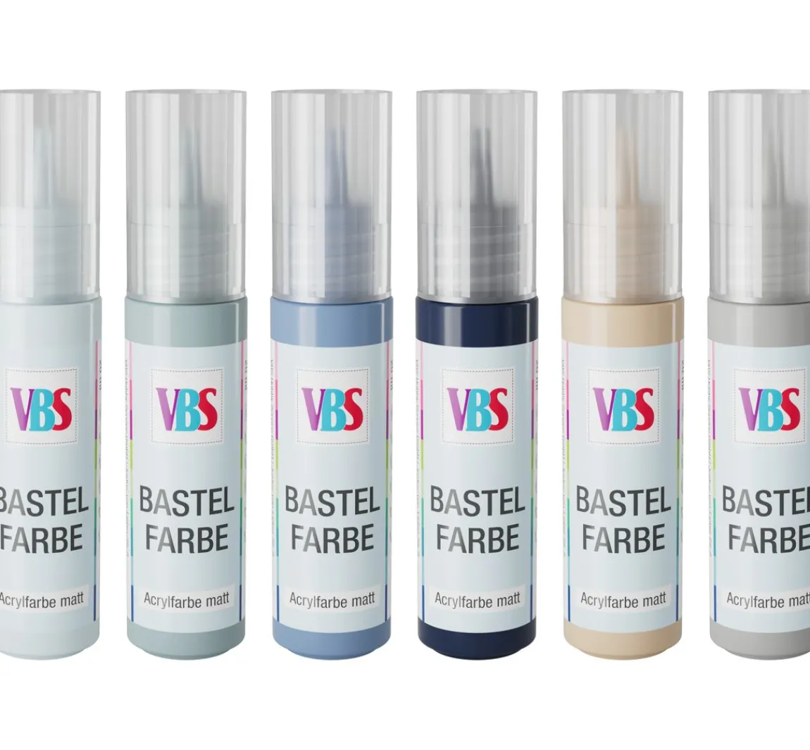 Outlet VBS Bastelfarben-Set "Blue Nature"
