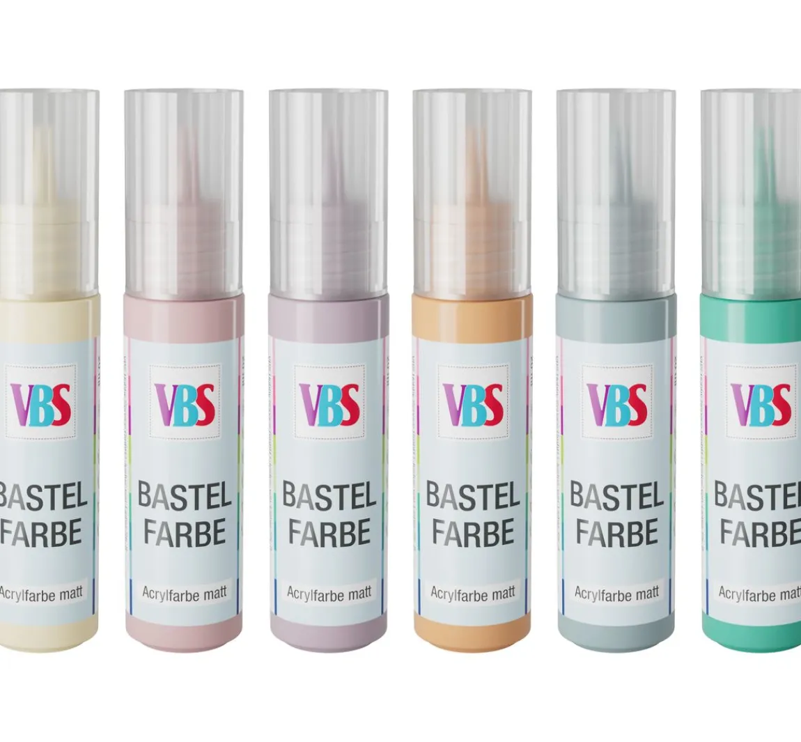 Sale VBS Bastelfarben-Set "Pastel"