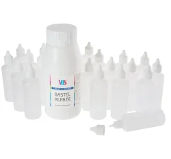 Clearance VBS XXL VBS Bastelkleber "Nachfüllpack", 795 g, inkl. 20 Leerflaschen