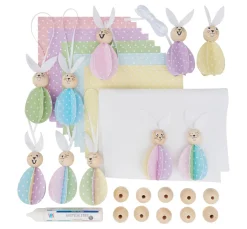 Discount VBS Bastelset "Hasenfamilie"