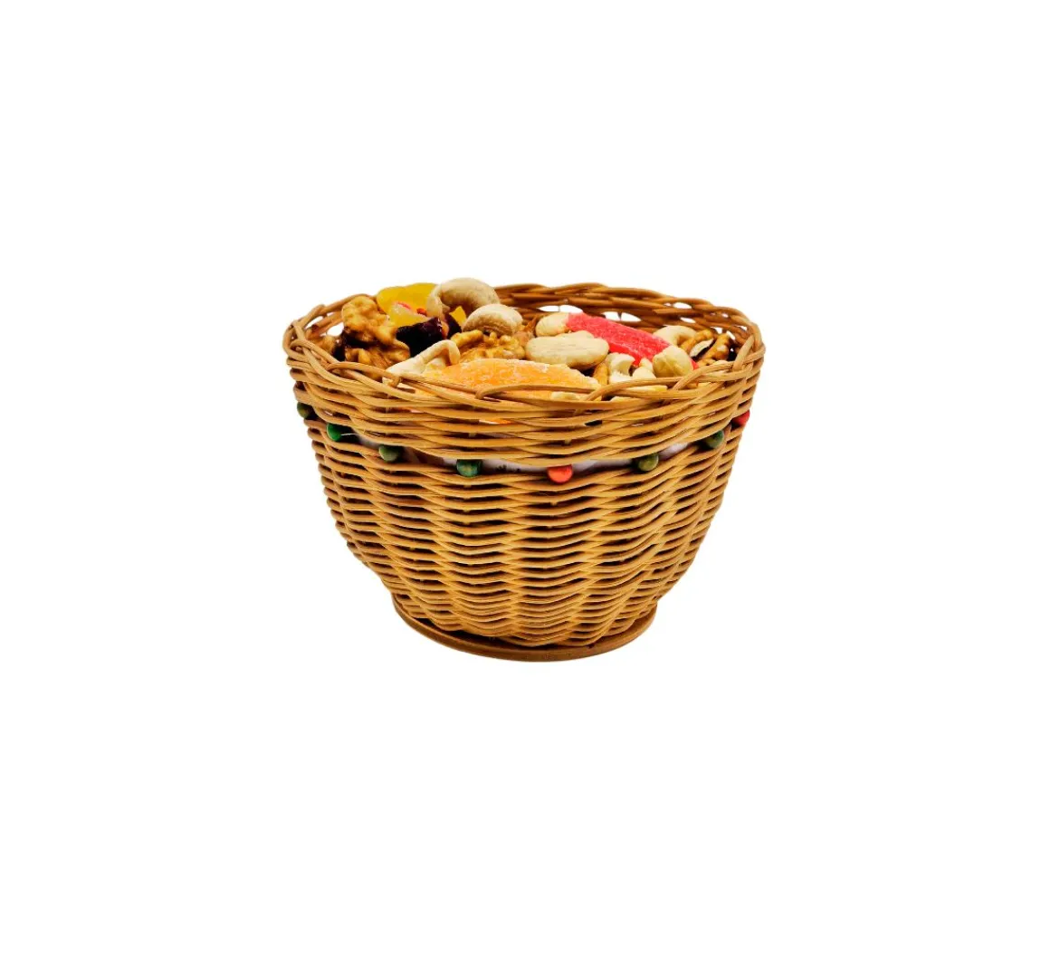 Best VBS Bastelset Peddigrohr "Korb mit Holzperlen"