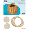 Clearance VBS Bastelset Peddigrohr "Korb mit Deckel"