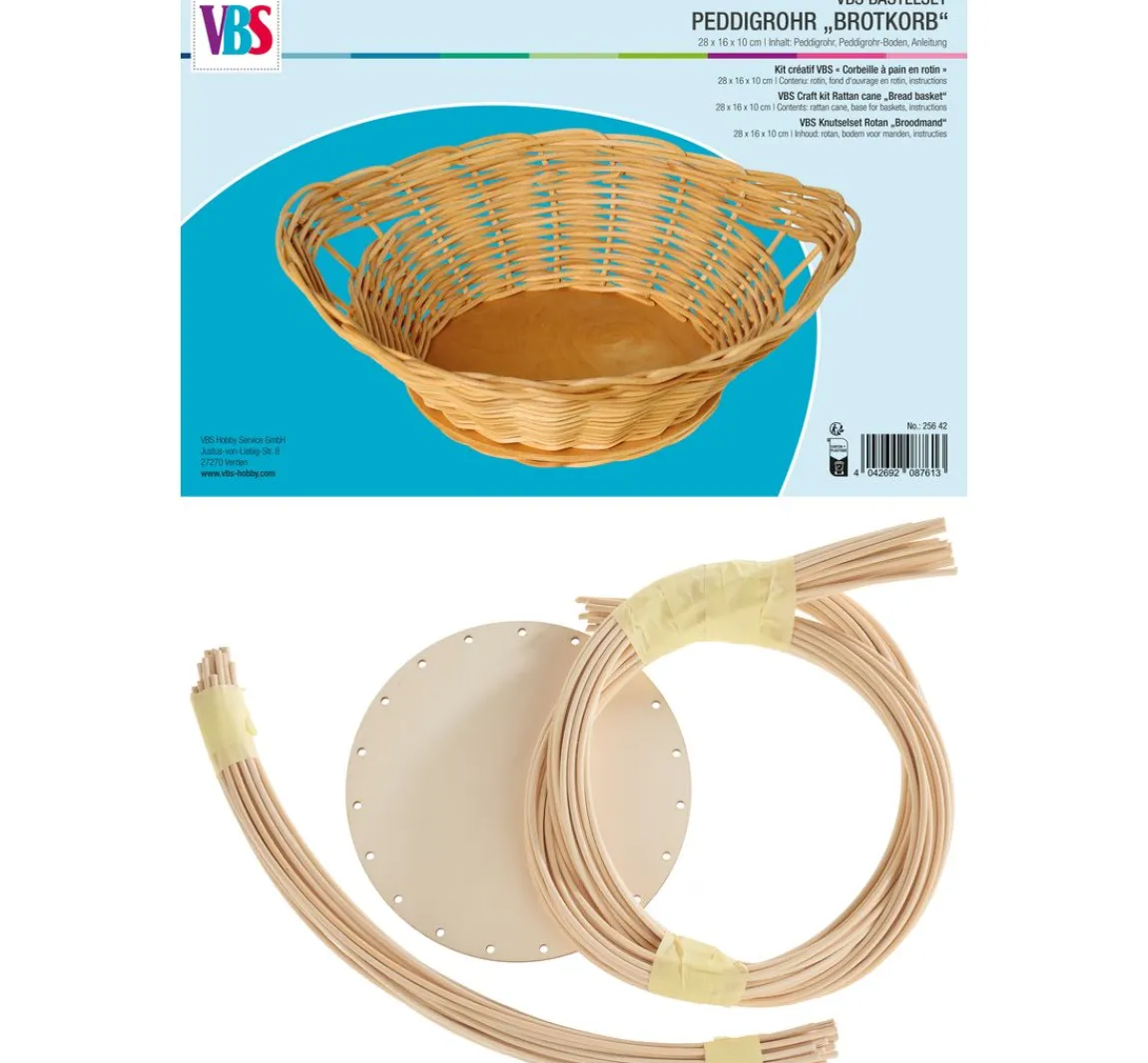 Best VBS Bastelset Peddigrohr "Brotkorb"