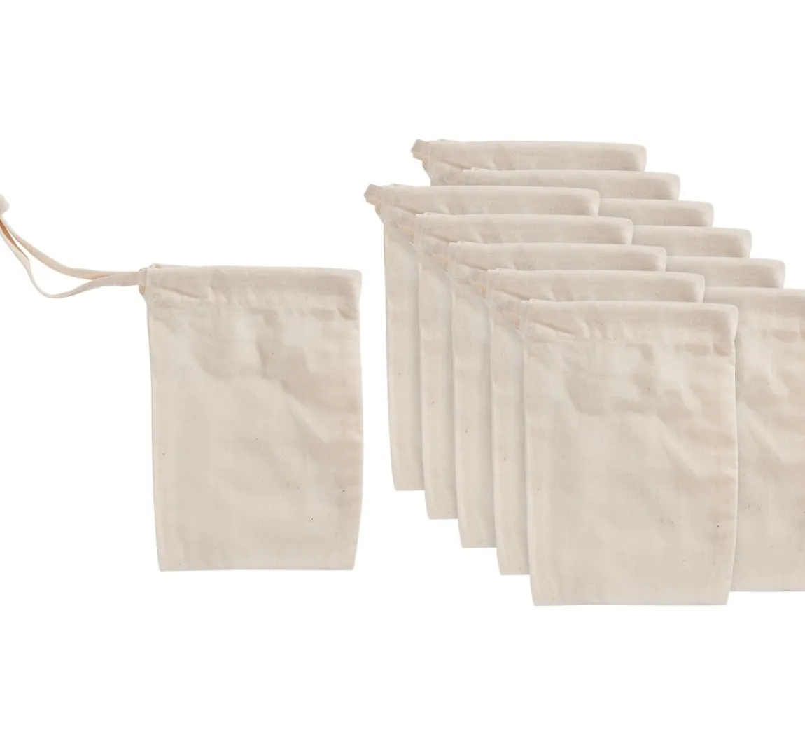 VBS Baumwollbeutel "10 x 15 cm", 12 Stück