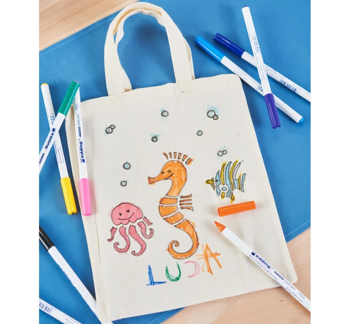 Clearance VBS Baumwolltasche, 22 x 26 cm, BW Natur