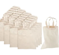 Hot VBS XXL VBS Baumwolltaschen "22 x 26 cm", Naturweiß, 20 Stück