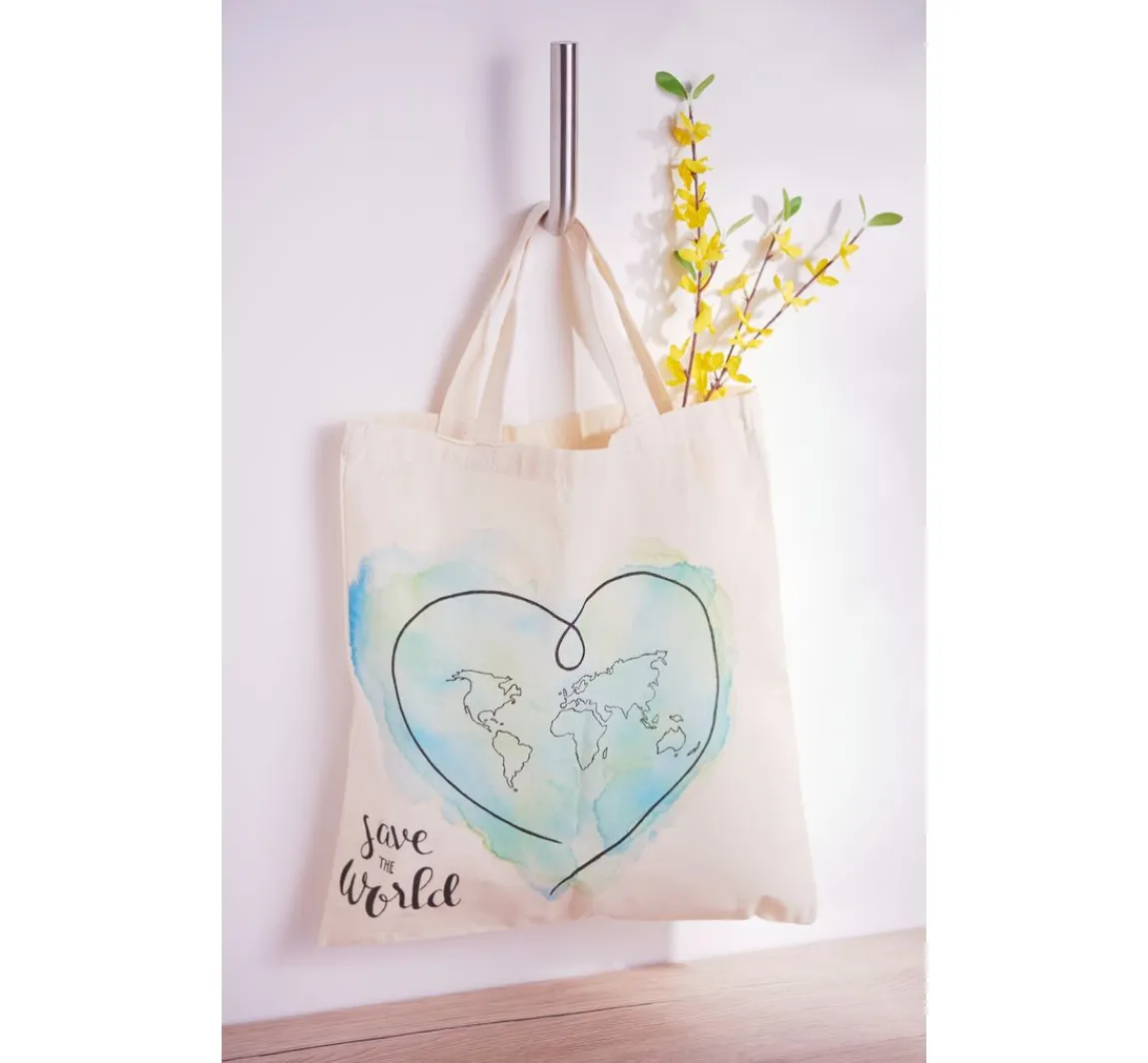 Hot VBS XXL VBS Baumwolltaschen "22 x 26 cm", Naturweiß, 20 Stück