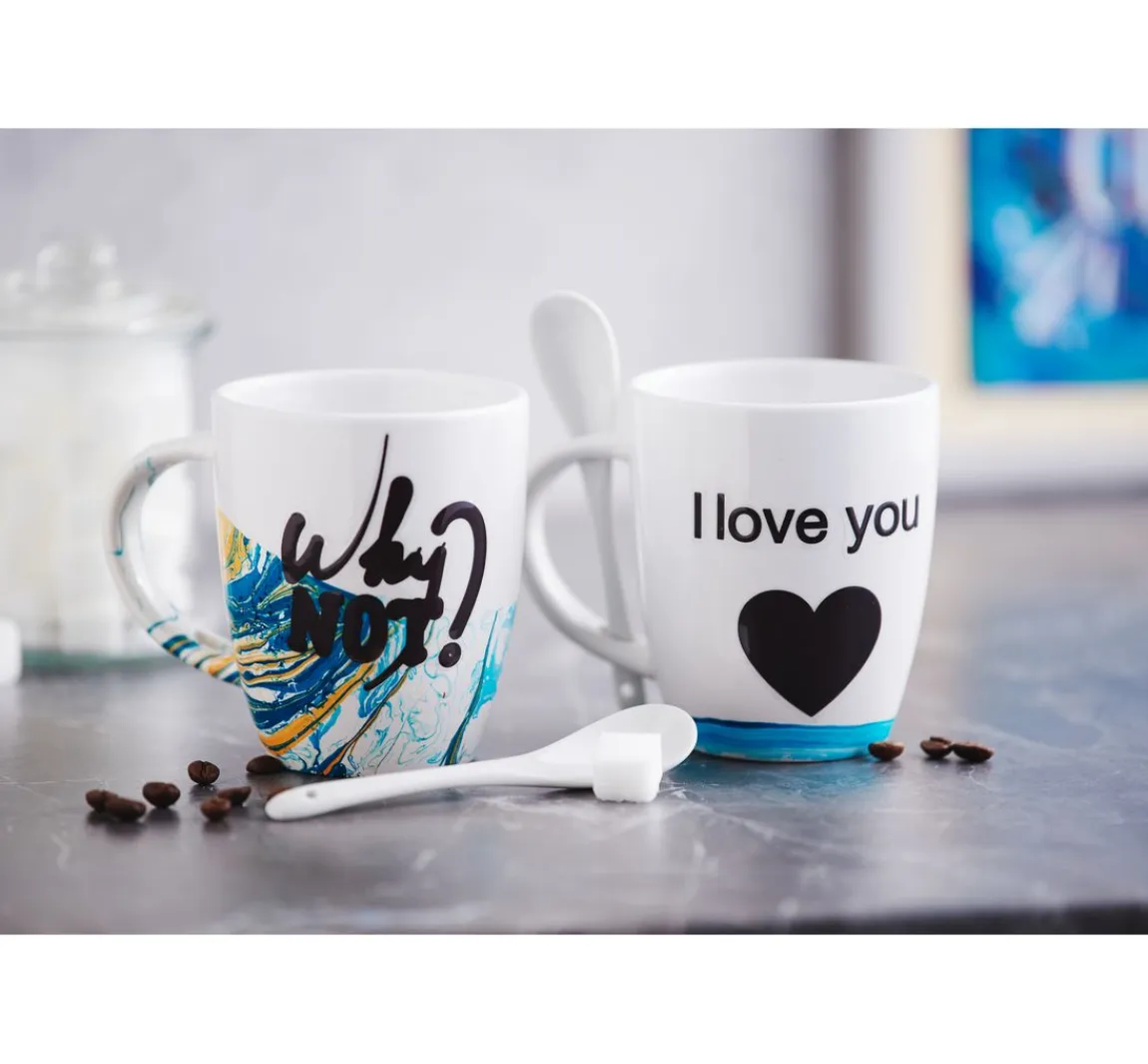 VBS Becher mit Löffel, 2 Stück