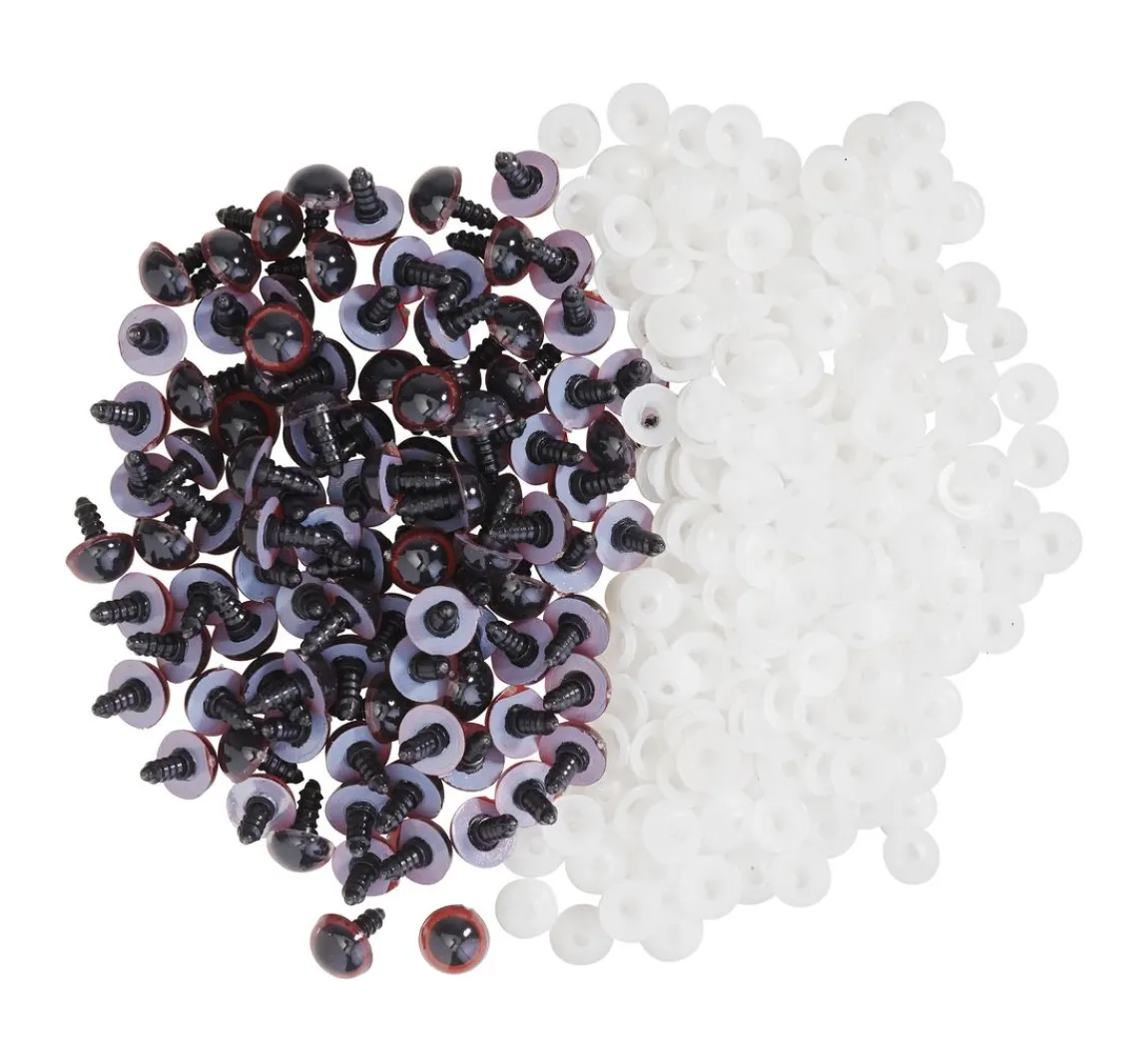 Clearance VBS XXL VBS Bärenaugen "Ø 14 mm", 100 Stück