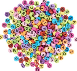 Discount VBS Buchstabenperlen "Bunt", rund
