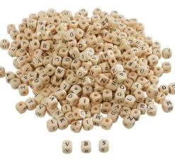 Outlet VBS XXL VBS Buchstabenperlen "Holz", 200 g