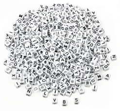New VBS XXL VBS Buchstabenperlen "Weiß", 175 g